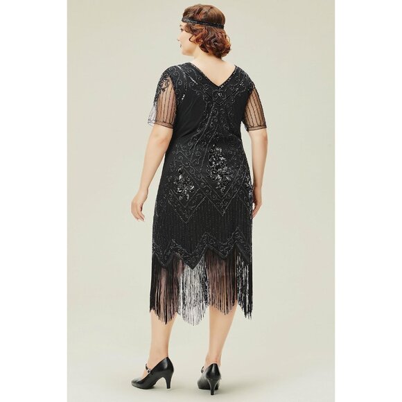 Great Gatsby Dresses for Women Plus Size Cocktail Dress 1920s Flapper Costume fo - Picture 2 of 5